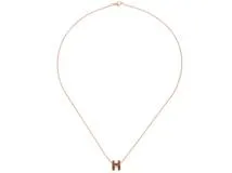 HERMES　エルメス　ペンダント ミニ・ポップH　ポップ・アッシュ ミニネックレス　ニュー・ゴールド　PGP　H147992FOA9　2143000688187　【207】
