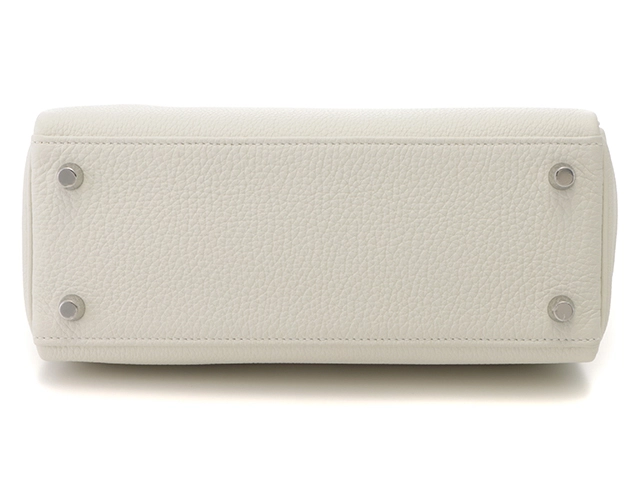 HERMES エルメス ケリー25 内縫い ハンドバッグ トゴ マッシュルーム シルバー金具【434】