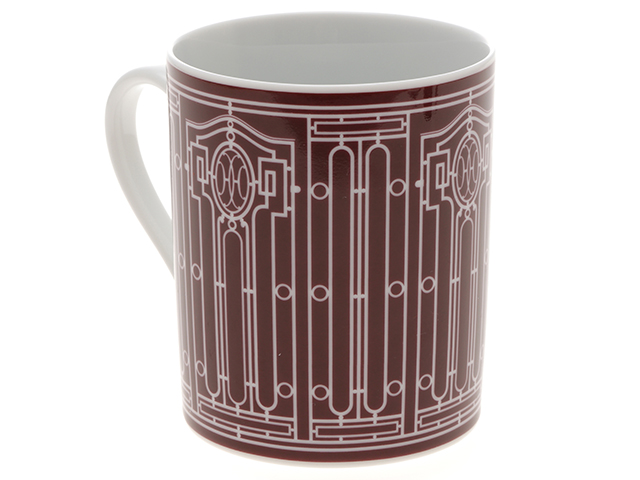 HERMES エルメス マグカップ Hデコ 2個セット ブラック/レッド HERMES エルメス マグカップ Hデコ 2個セット ブラック/レッド