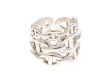 HERMES エルメス シェーヌダンクルアンシェ リング SVシルバー GM 13.7