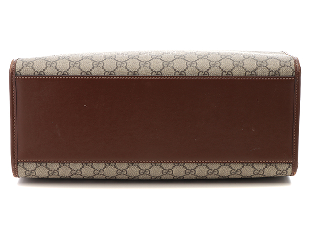 GUCCI グッチ GGスモール トートバッグ ベージュ/ブラウン PVC GUCCI グッチ GGスモール トートバッグ ベージュ/ブラウン PVC