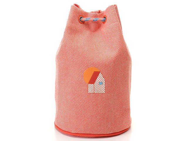 HERMES エルメス エポペ ダッフルバッグ オレンジ・SV金具 100％ウール  