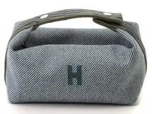 HERMES　エルメス　ブリッド・ア・ブラックＰＭ　ブルーアビス/ＳＶ【472】RKT