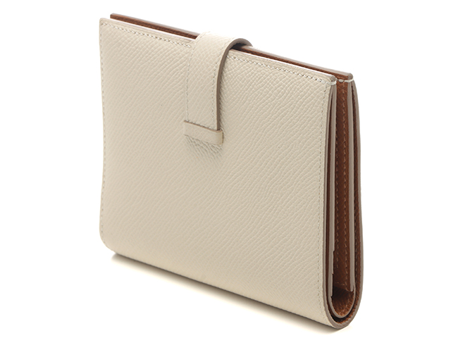 HERMES エルメス ベアンコンパクト ヴェルソ 2つ折り財布 クレ