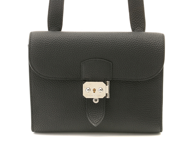 HERMES サックアデペッシュ　21 ダークグレー ショルダーバッグ　極美品 HERMES エルメス ショルダーバッグ メッセンジャー・サックア