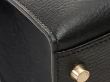 HERMES　エルメス　ケリー32　ブラック　ゴールド金具　アルデンヌ　外縫い　□E刻印　2001年頃製造　【431】2143000694430