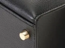 HERMES　エルメス　ケリー32　ブラック　ゴールド金具　アルデンヌ　外縫い　□E刻印　2001年頃製造　【431】2143000694430