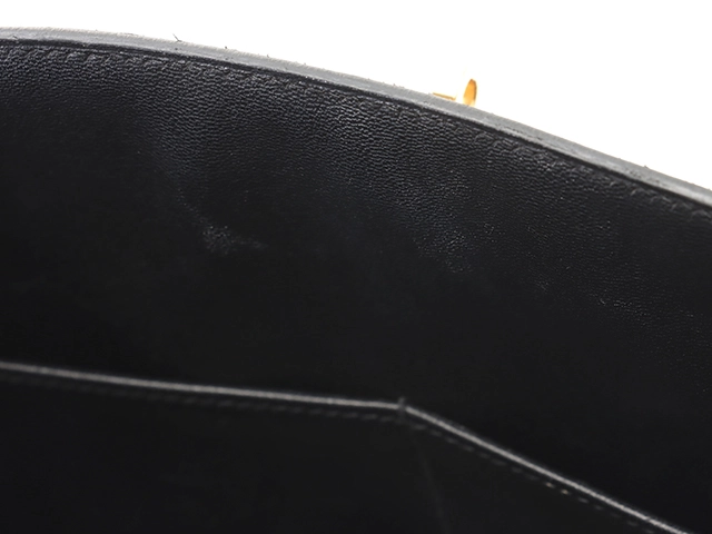 HERMES　エルメス　ケリー32　ブラック　ゴールド金具　アルデンヌ　外縫い　□E刻印　2001年頃製造　【431】2143000694430