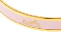 HERMES エルメス エマイユ バングル ピンク HERMES エルメス エナメルブレスレット エマイユ バングル ピンク