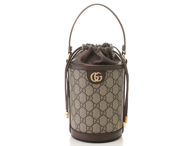 GUCCI グッチ オフィディア ミニバケットバッグ ベージュ/ブラウン PVC/レザーー 760199【471】2143000694515  の購入なら「質」の大黒屋（公式）