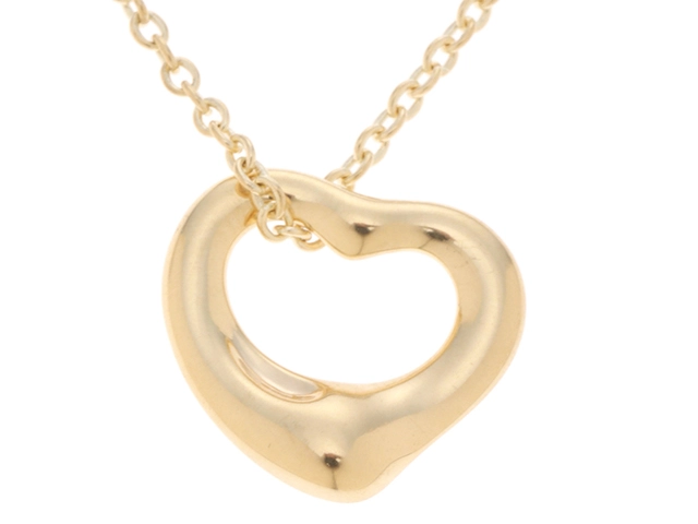 TIFFANY＆CO ティファニー オープンハート ネックレス K18