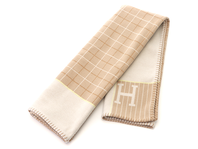 新品未使用 極美品 HERMES プレード ブランケット [カブリオル] HERMES エルメス アヴァロン・カブリオル ブランケット ベビープレード