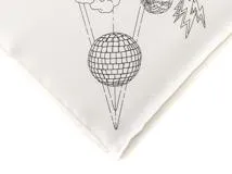 HERMES　エルメス　スカーフ　カレ90　HERMES FLAGSHIP ブラン／ノワール／グリス　シルク【471】L