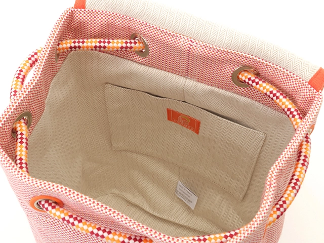 HERMES　エルメス　レ・カバン　バックパック　オレンジ　キャンバス　【472】HG