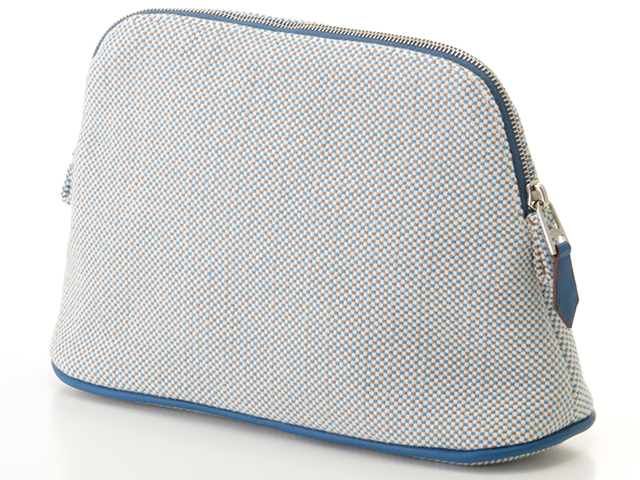 HERMES エルメス ボリードポーチ・ミニ クレイジーH シアン HERMES エルメス ボリードポーチ・ミニ クレイジーH シアン