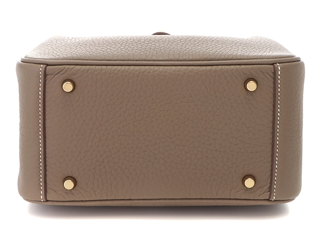 Hermès　エルメス　リンディ・ミニ　エトゥープ　ゴールド金具　トリヨンクレマンス　W刻印　2024年頃製造　【471】L