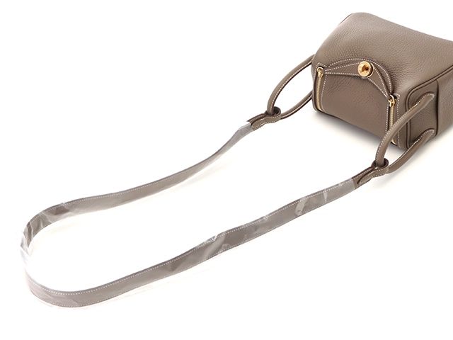 Hermès　エルメス　リンディ・ミニ　エトゥープ　ゴールド金具　トリヨンクレマンス　W刻印　2024年頃製造　【471】L