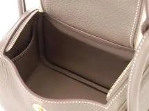 Hermès　エルメス　リンディ・ミニ　エトゥープ　ゴールド金具　トリヨンクレマンス　W刻印　2024年頃製造　【471】L