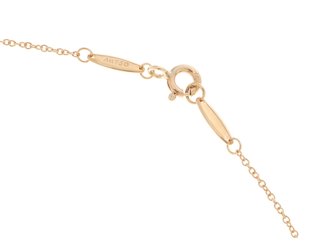 TIFFANY＆CO　ティファニー　バイザヤード　ネックレス　K18イエローゴールド　ルビー　1.9ｇ　2143000699213　【205】