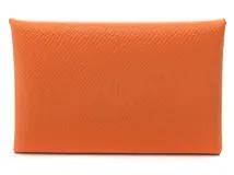 HERMES エルメス カルヴィデュオ ヴェルソ オレンジ 240824 コインケース付き カードケース 【434】 の購入なら「質」の大黒屋（公式）