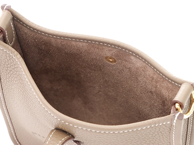 HERMES エルメス ショルダーバッグ エヴリンアマゾンTPM エトゥープ トリヨンクレマンス ゴールド金具 W刻印 2143000702449【430】