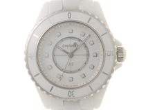 CHANEL　　シャネル　　　J12　　33ｍｍ　　ホワイト　　12PD　　セラミック　　マザーオブパール　　H5704　　クオーツ　　レディース　　【436】　　2143000705129