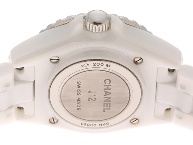 CHANEL シャネル J12 33mm ホワイト 12PD セラミック  