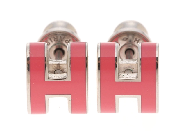 安い エルメス HERMES ポップアッシュミニピアス ローズ アクセサリー アクセサリー