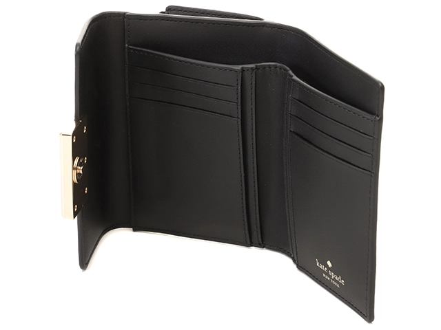Kate spade　ケイトスペード　リーガンミディアムフラップウォレット　3つ折り財布　レザー　 ｶｰﾌ　2143000705488【208】
