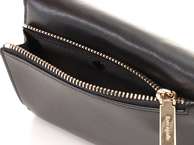 Kate spade　ケイトスペード　リーガンミディアムフラップウォレット　3つ折り財布　レザー　 ｶｰﾌ　2143000705488【208】
