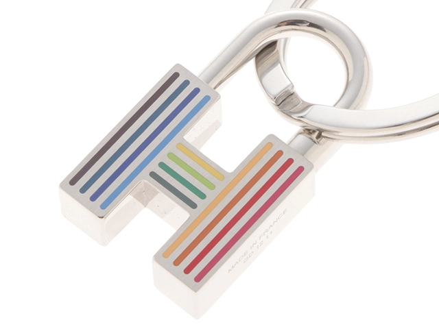 HERMES エルメ クイズ・レインボー カデナ キーホルダー SS H077309FP02 新品同様品【472】KS