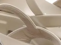 PRADA　プラダ　モノリス　サンダル　レディース36ハーフ　ベージュ　ラバー　1X526M