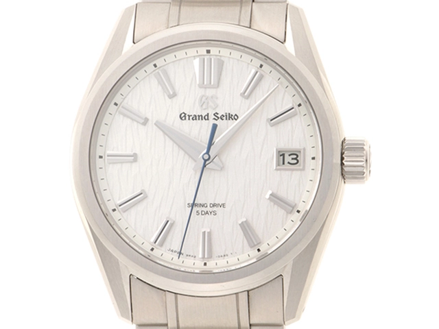 Grand Seikoグランドセイコー ホワイトダイヤル ステンレス時計 グランドセイコーの代表である「雪白ダイヤル」と同じ日本的な美