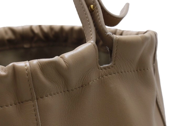 CELINE セリーヌ ドローストリングカバ ショルダーバッグ 174183UBG.38BN ブラック/ナチュラル レザー 【460】2143000710956