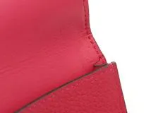 HERMES　エルメス　ドゴンカードケース　フランボワーズ/シルバー金具　トゴ　カードケース【207】2143000711199