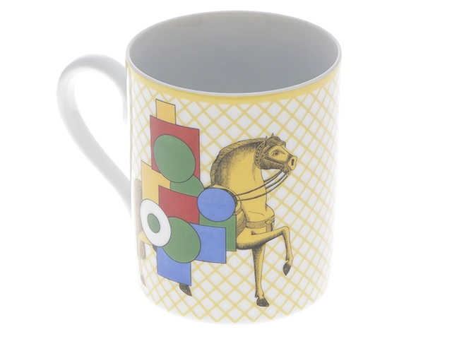 HERMES　エルメス　マグ 〈カヴァリエ・アン・フォルム〉P059231P　陶器　未使用品【472】AH