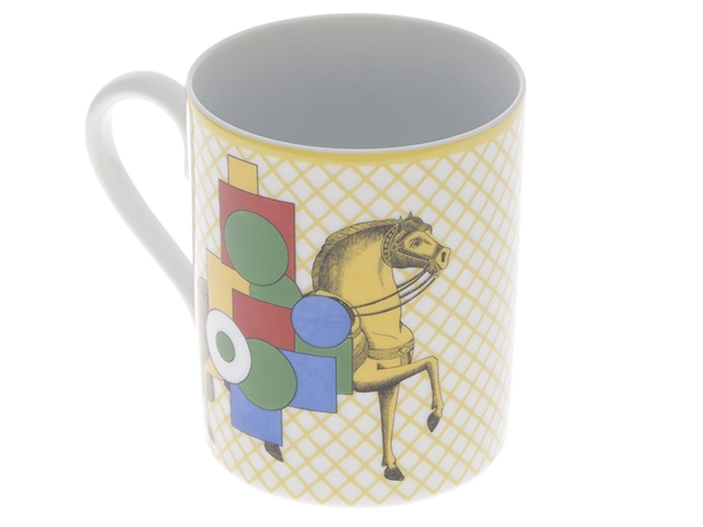 HERMES　エルメス　マグ 〈カヴァリエ・アン・フォルム〉P059231P　陶器　未使用品【472】AH