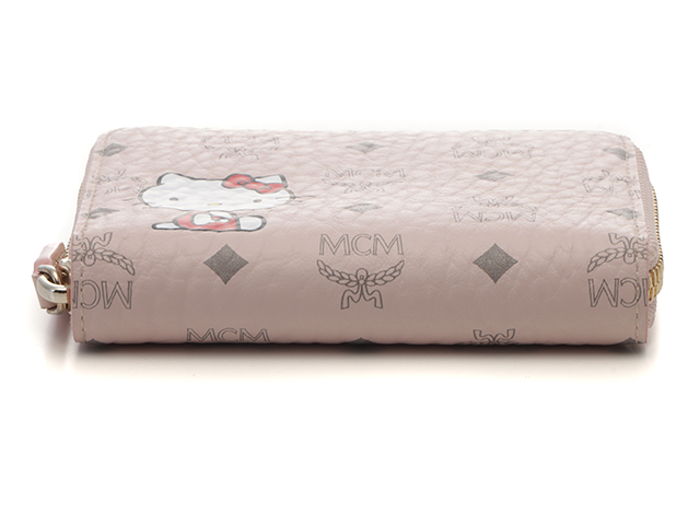 【まな】MCM ブラウン　 コインケース MCM エムシーエム ヴィセトス ハローキティコラボ ジップ
