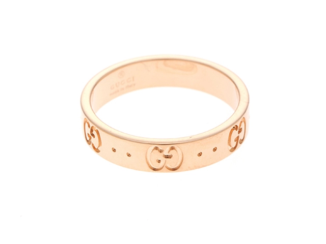 GUCCI　グッチ　リング　アイコンリング　18Kピンクゴールド　＃12号　3.7ｇ【472】HA