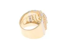 JEWELRY ノンブランドジュエリー リング 14.5号 K18イエローゴールド/プラチナ ダイヤモンド1.40/0.93カラット 19.1g【472】SJ