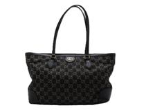 GUCCI グッチ オフィディア GGミディアムトートバッグ 631685 ブラック デニム/レザー 【460】2143000712578