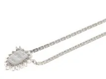 JEWELRY ノンブランドジュエリー ネックレス プラチナ850 ダイヤモンド0.73/0.31カラット 重さ約8.1g【472】SJ