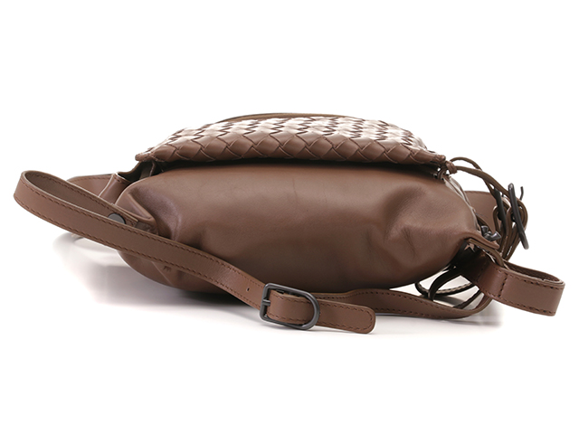 ボッテガヴェネタ イントレチャート ウエストバック ブラウン BOTTEGA VENETA ボッテガヴェネタ ウエストバッグ イントレ