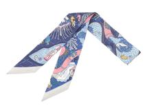 HERMES  エルメス　ツイリー SPLASH PARK スプラッシュパーク　063806S　 シルク　新品同様品【472】AH