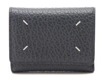 MAISON MERGIELA マルジェラ スリーフォールドウォレット ピューターネイビー カーフ SA3UI0010P4455T6313 2143000715951 【432】
