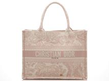 DIOR　ディオール　ブックトートミディアム　ピンク　キャンバス　M129ZTDT【430】2143000716033