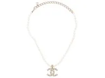CHANEL　シャネル　ココマークネックレス　メタル(GP)　コスチュームパール　AB9711　2143000716279【432】