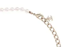CHANEL　シャネル　ココマークネックレス　メタル(GP)　コスチュームパール　AB9711　2143000716279【432】