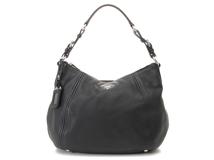 PRADA プラダ BR5096　ロゴ ショルダーバッグ 肩掛け　ワンショルダーバッグ　ブラック　レザー　シルバー金具　2143000716309【208】