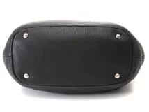 PRADA プラダ BR5096　ロゴ ショルダーバッグ 肩掛け　ワンショルダーバッグ　ブラック　レザー　シルバー金具　2143000716309【208】